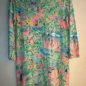 Lilly Pulitzer Colorful Tropical Print Dress
